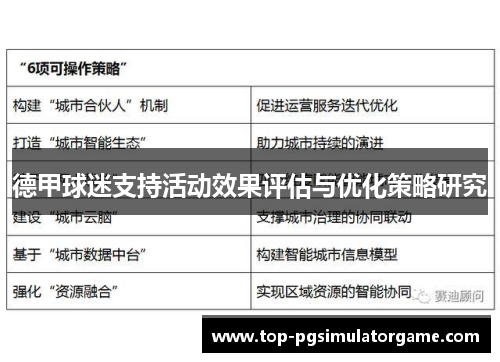 德甲球迷支持活动效果评估与优化策略研究