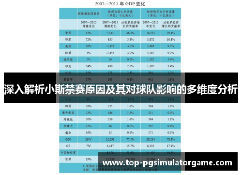 深入解析小斯禁赛原因及其对球队影响的多维度分析